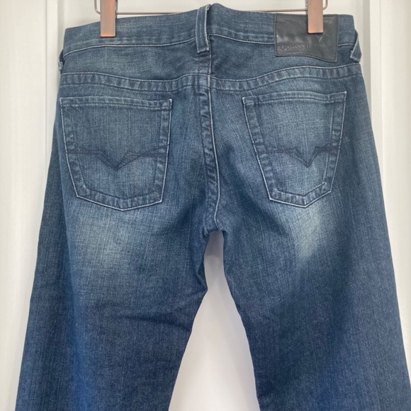 GUESS Jeans Rebel Straight Leg Dark Blue Denim Size 31 x 32 - Picture 10 of 14